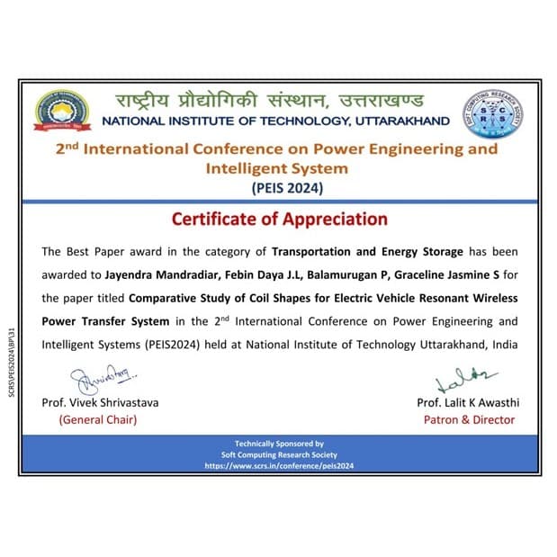 Best Paper Award